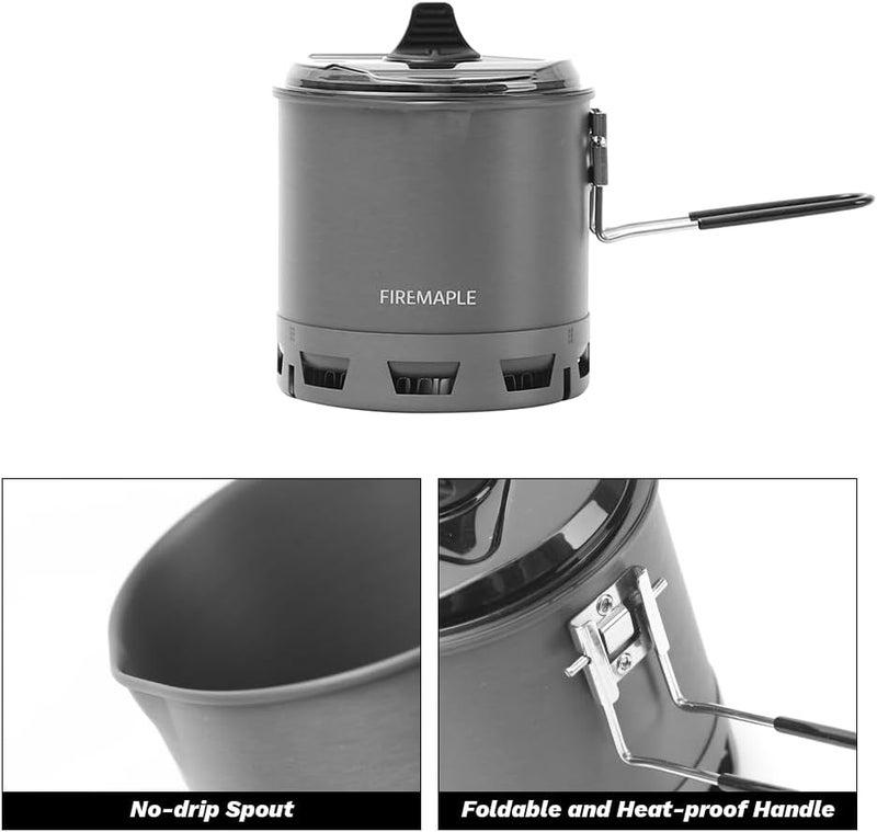 Fire-Maple Petrel Quickboil Pro Ultralight Cooking System – Compact & Fast-Boiling Backpacking Stove Pot Set, Ideal for Hiking, Solo Camping, Travelling, Hunting Trips, etc - Image 5